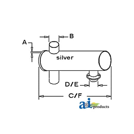 A & I Products Muffler 26" x14" x8" A-70243283